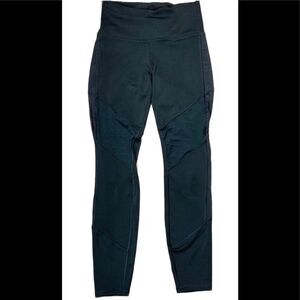 Reebok black sheer panel leggings